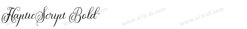 HapticScript Bold字体转换